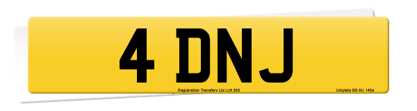 Registration number 4 DNJ